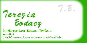 terezia bodacz business card